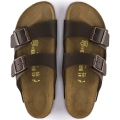 BIRKENSTOCK ARIZONA BS DARK BROWN BIRKO-FLOR®+LEATHER