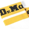 DR. MARTENS ATHLETIC LOGO WHITE-YELLOW SKARPETY
