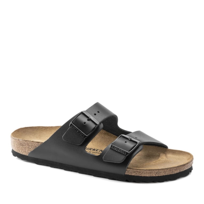BIRKENSTOCK ARIZONA NATURAL LEATHER BLACK