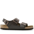 BIRKENSTOCK MILANO DARK BROWN LEATHER