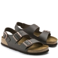 BIRKENSTOCK MILANO DARK BROWN LEATHER