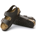 BIRKENSTOCK MILANO DARK BROWN LEATHER