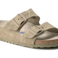 BIRKENSTOCK ARIZONA FADED KHAKI SUEDE SOFT