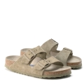 BIRKENSTOCK ARIZONA FADED KHAKI SUEDE SOFT
