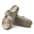 BIRKENSTOCK ARIZONA FADED KHAKI SUEDE SOFT