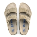 BIRKENSTOCK ARIZONA FADED KHAKI SUEDE SOFT
